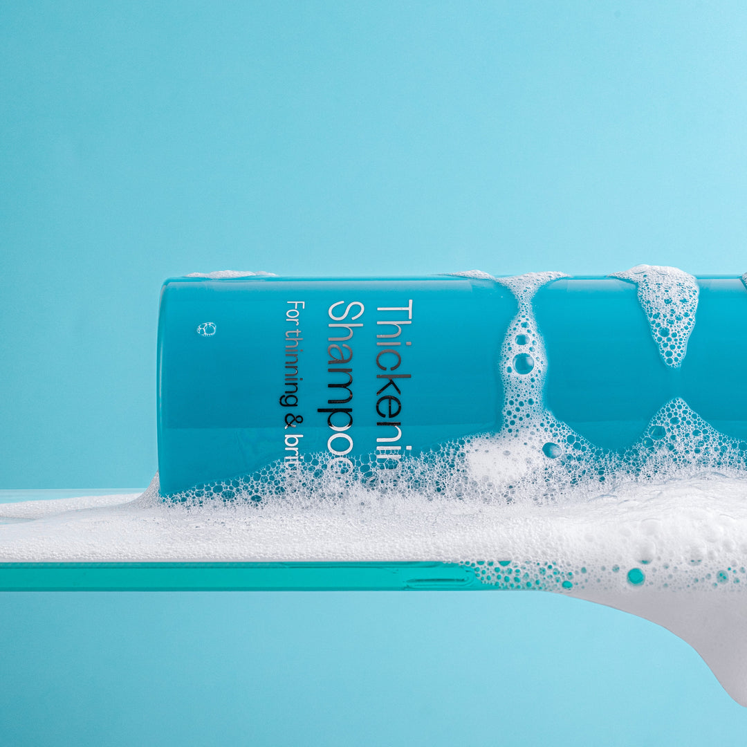 Dr V Hair Thickening Shampoo lathering