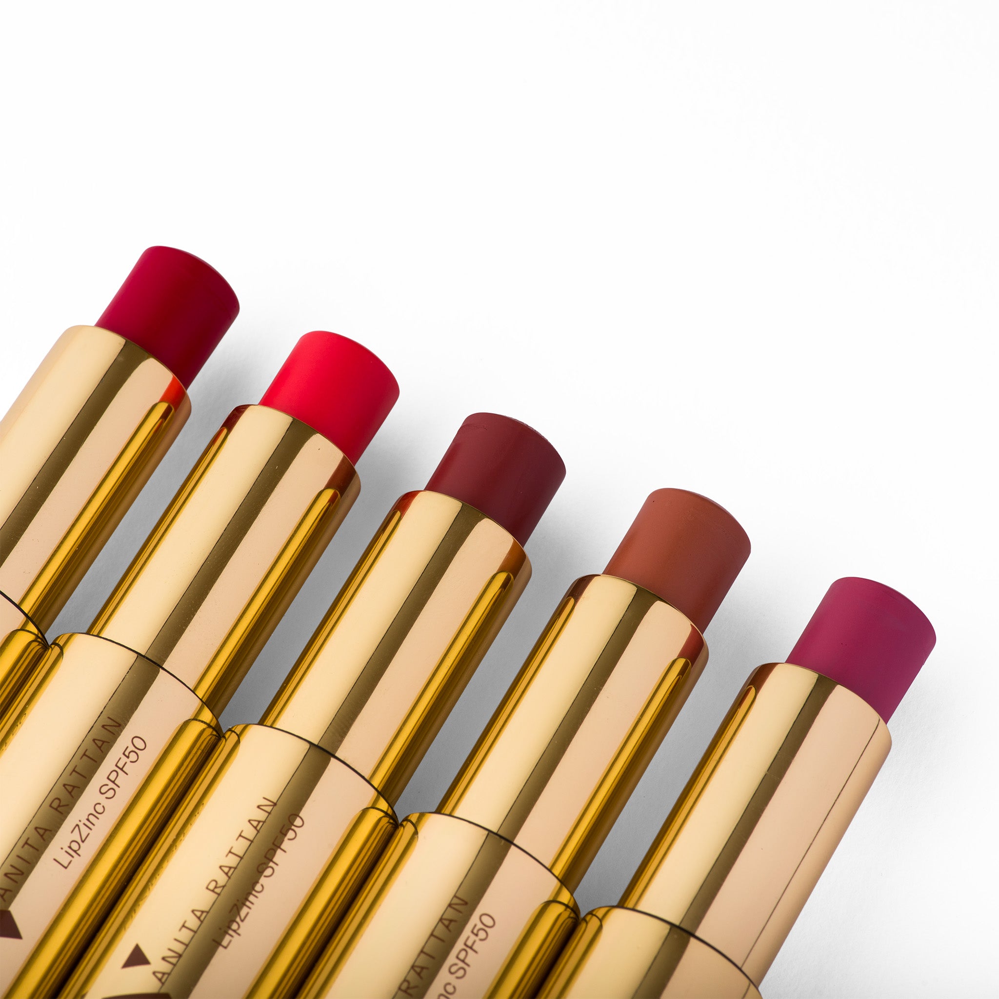 Dr Vanita Rattan LipZinc Colours display