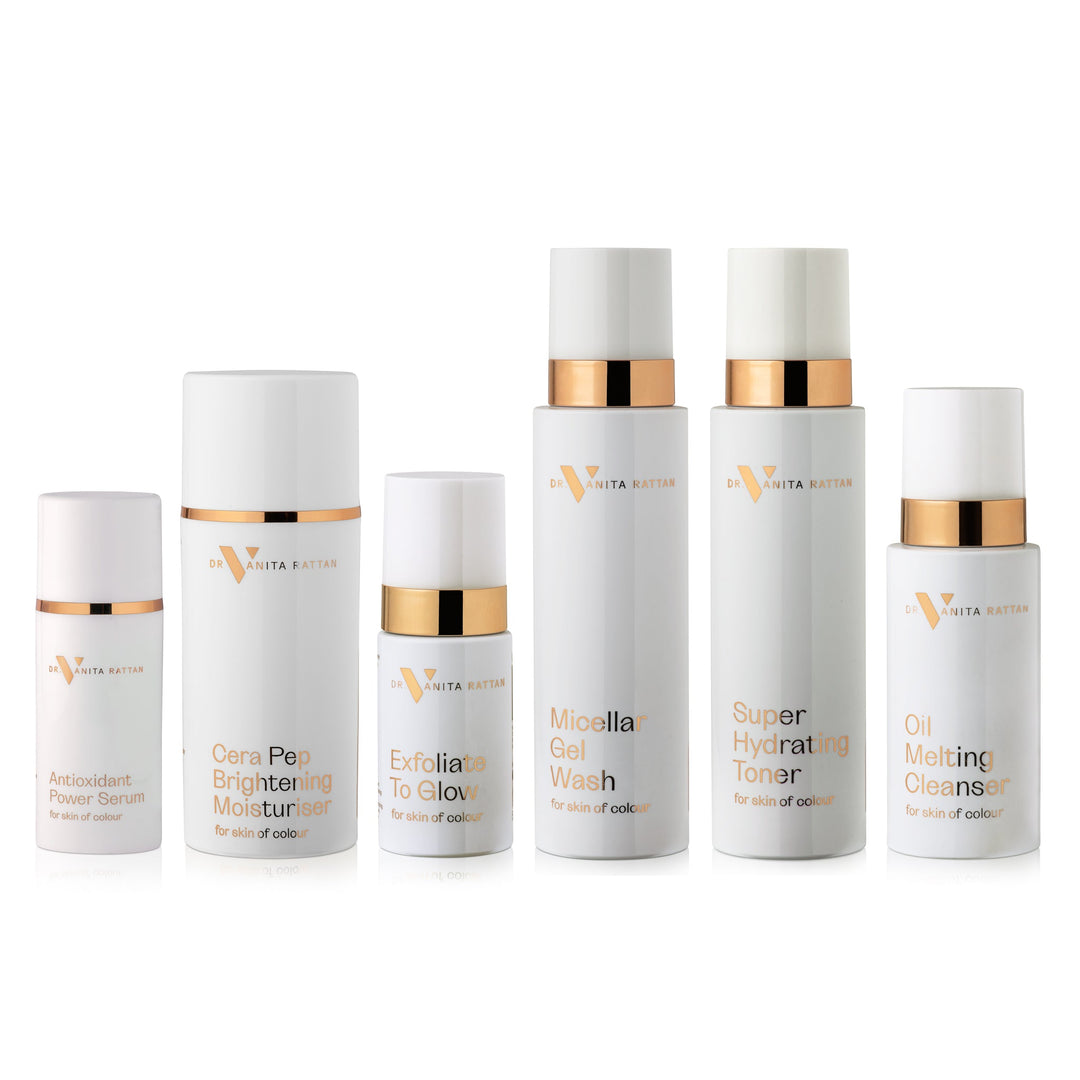 Dr Vanita Rattan Complete Daily Range bottle set