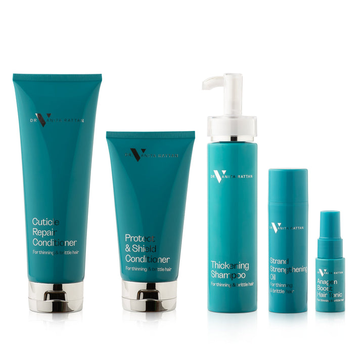 Dr.Vanita Rattan Complete Hair Range bottles
