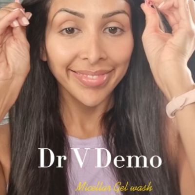 Dr V Micellar Gel Wash live demo